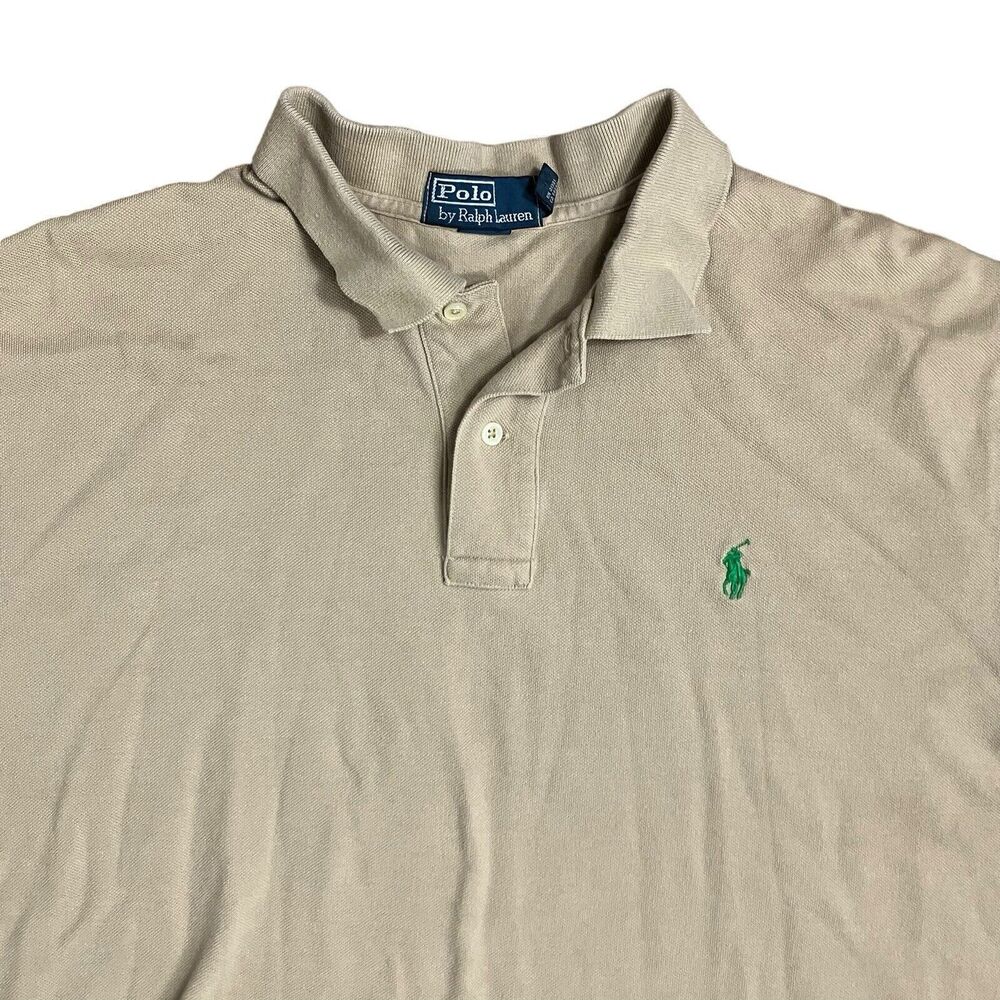 Polo Ralph Lauren Shirt XL‎ Nude Polo Green Pony Khaki Classic Everyday